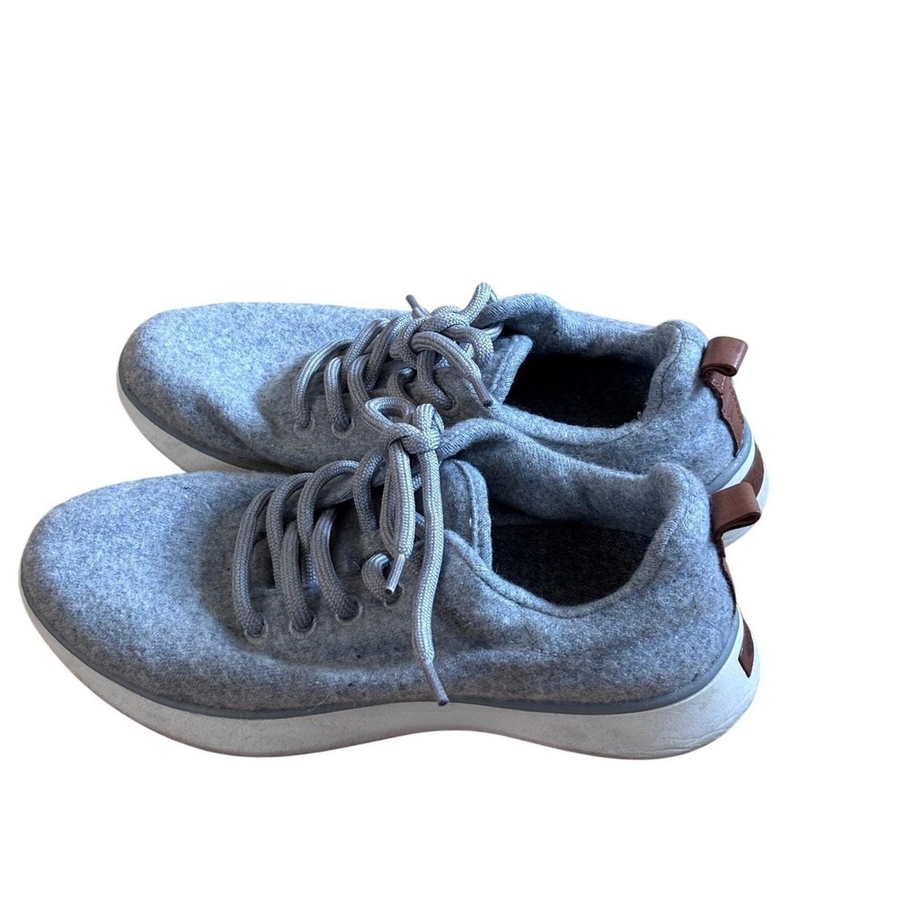 Dr Scholls Womens Grey Wool Blend Lace Up Sneakers Shoes Size Unknown Size 7.5